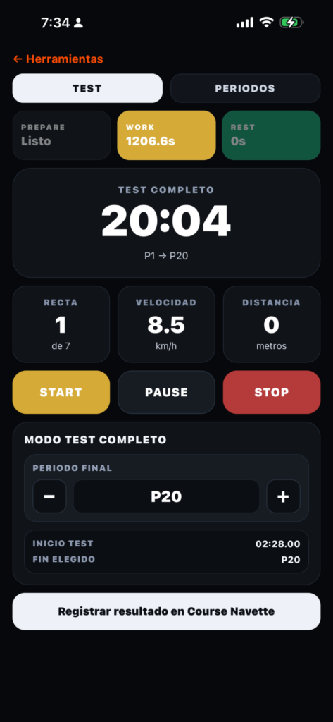 Captura de la app OpositorPro — OpositorPro