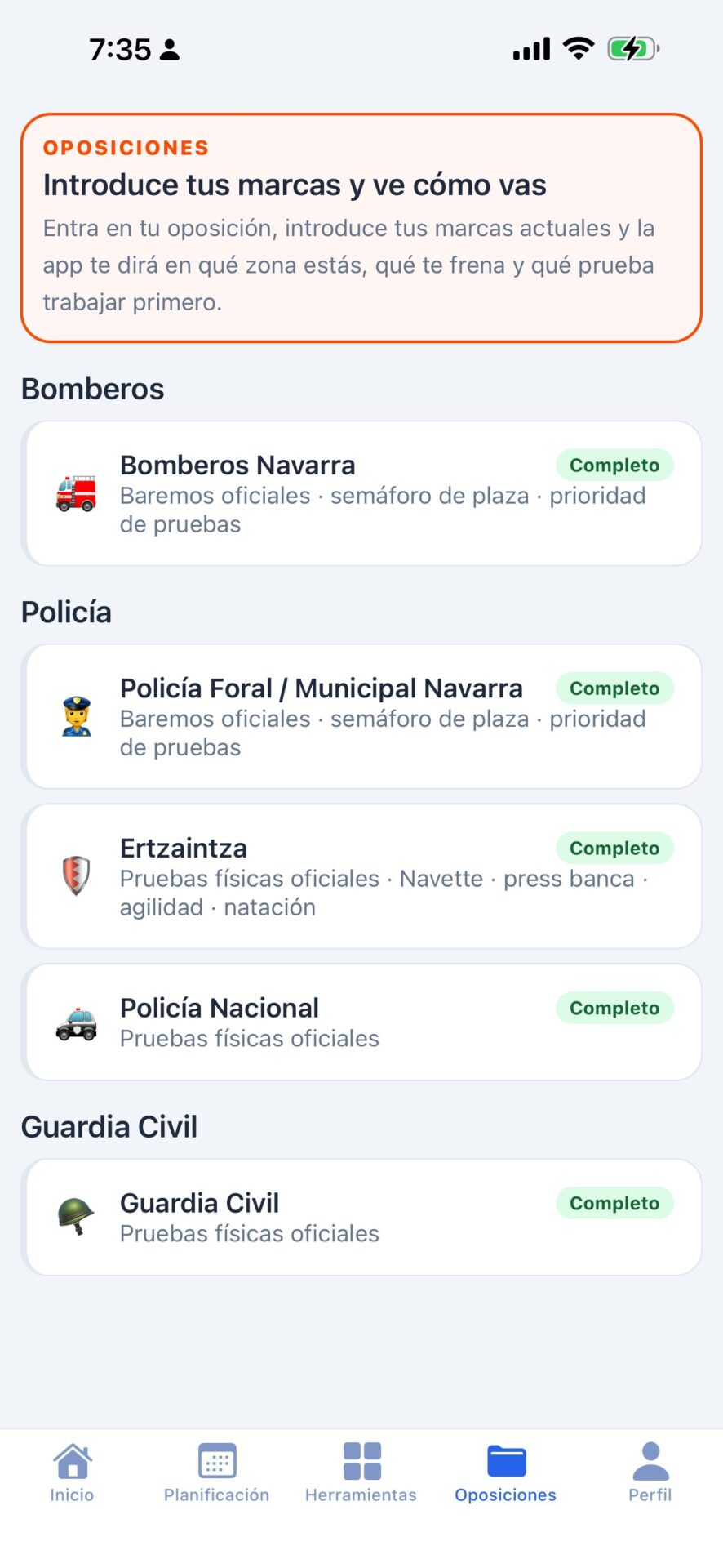 OpositorPro — pantalla de la app 13
