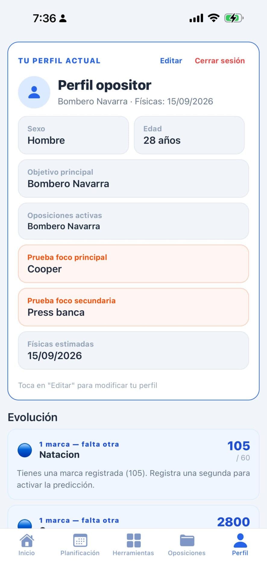 OpositorPro — pantalla de la app 14