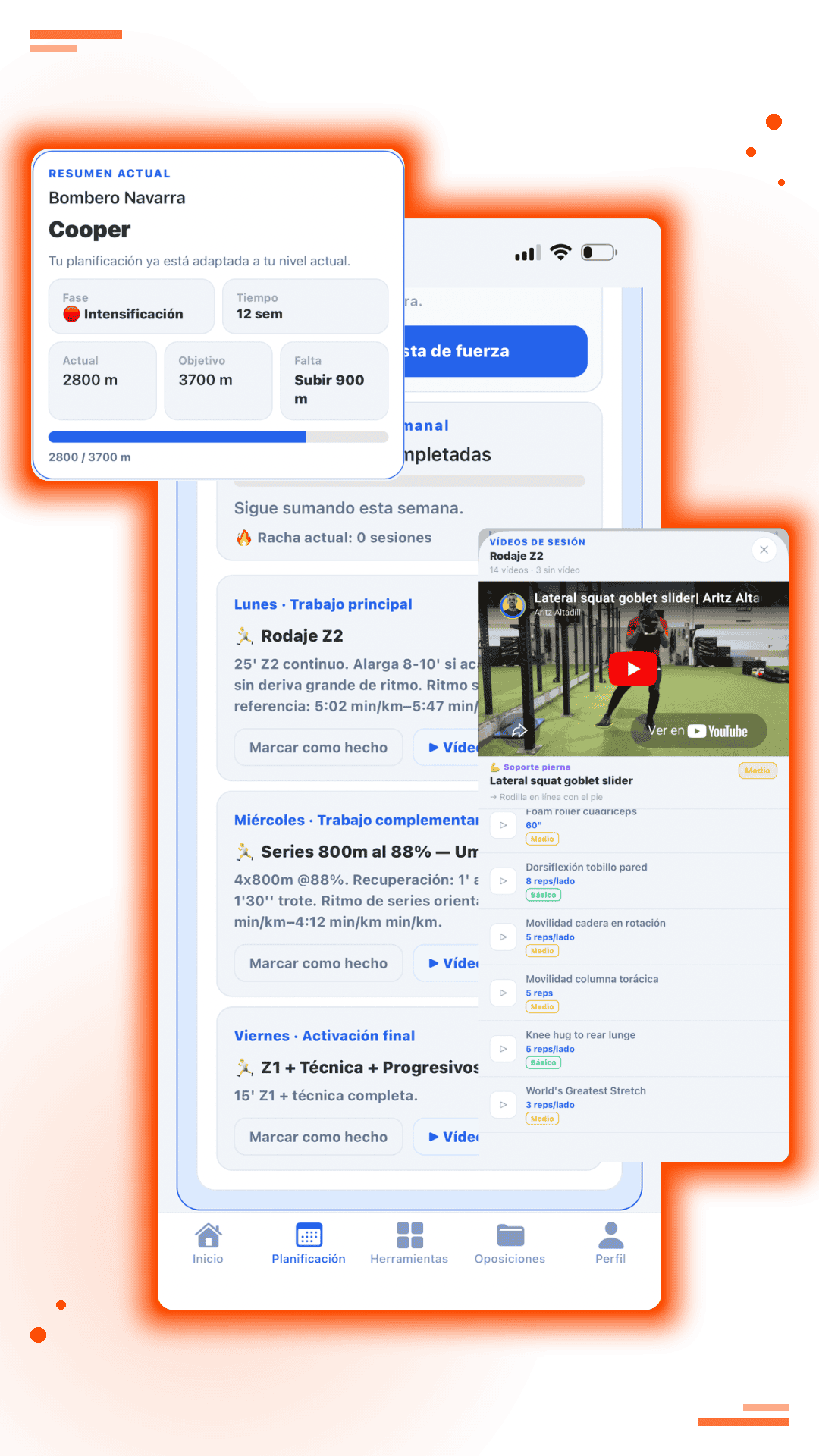 OpositorPro, preparación física para oposiciones