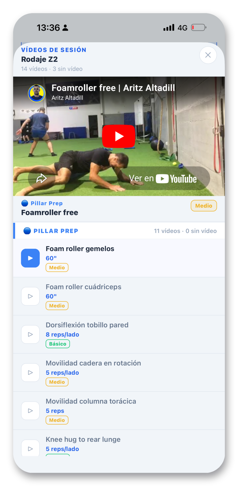 OpositorPro — Vídeo guiado en cada ejercicio